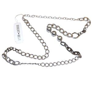 Robert Rose Chain Necklace Vintage 80s Punk Unisex Mens Goth Gothic Alternative